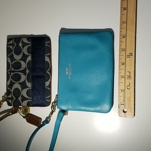 Coach wristlet qty 2